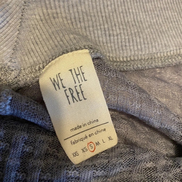 Free People We The Free Southside Oversized Thermal Knit Top - Picture 7 of 8